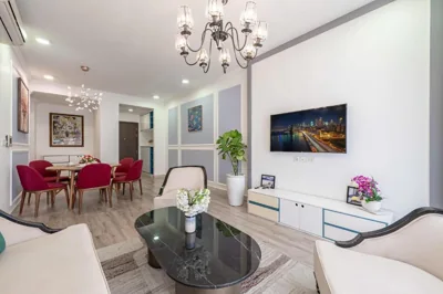 3br-Fireworks & Bitexco view-City Central-Hana Apart 22 – Foto’s 10
